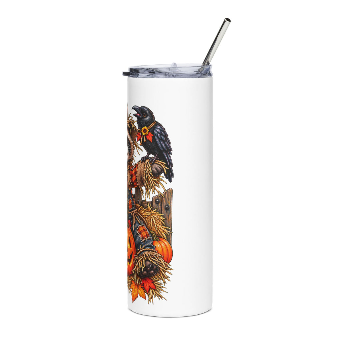 Scarecrow Raccoon - 20oz Stainless Steel Tumbler