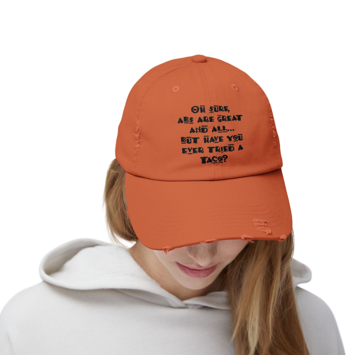 "Tacos" Distressed Cap — Funny Truth Hat
