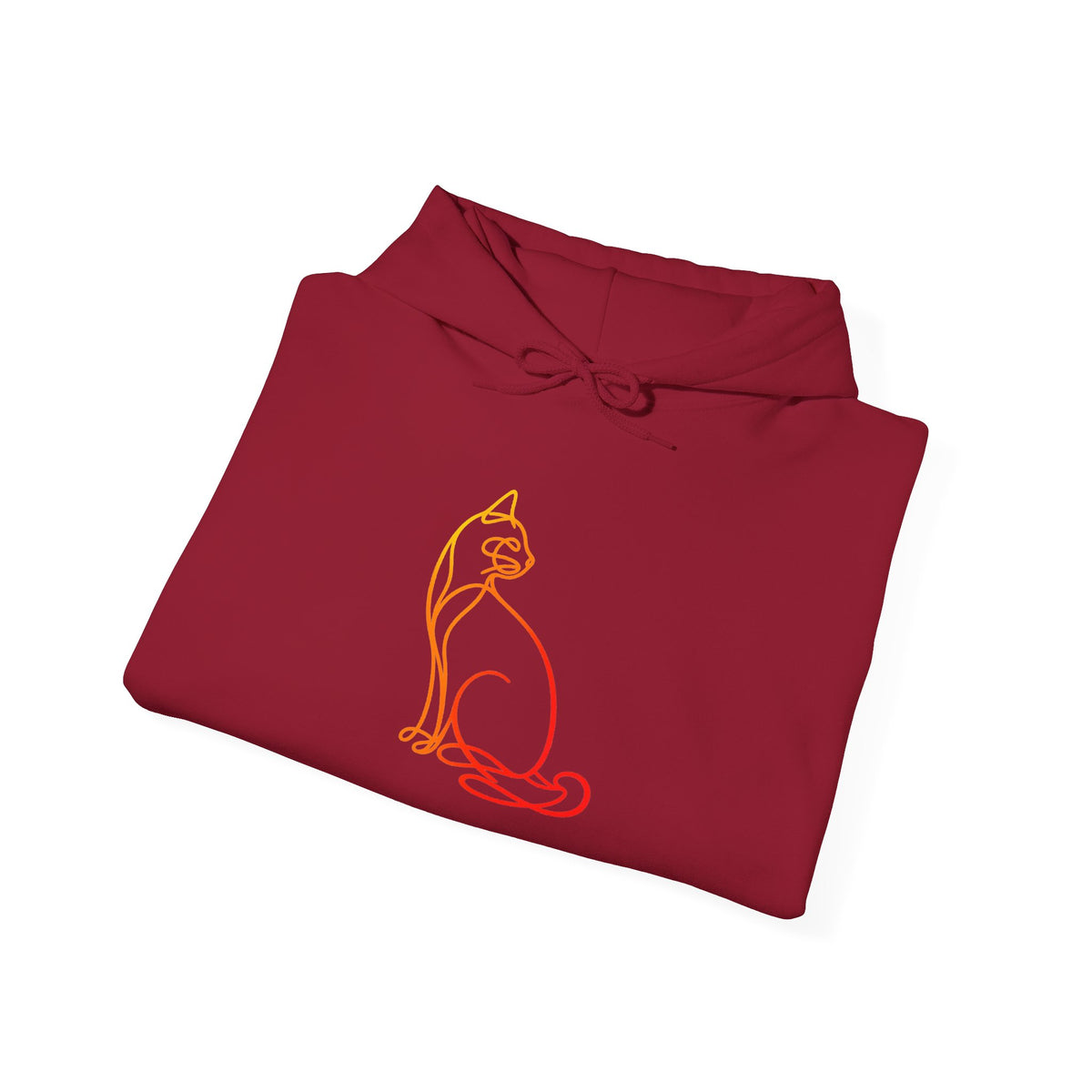 Sunrise Cat Hooded Sweatshirt
