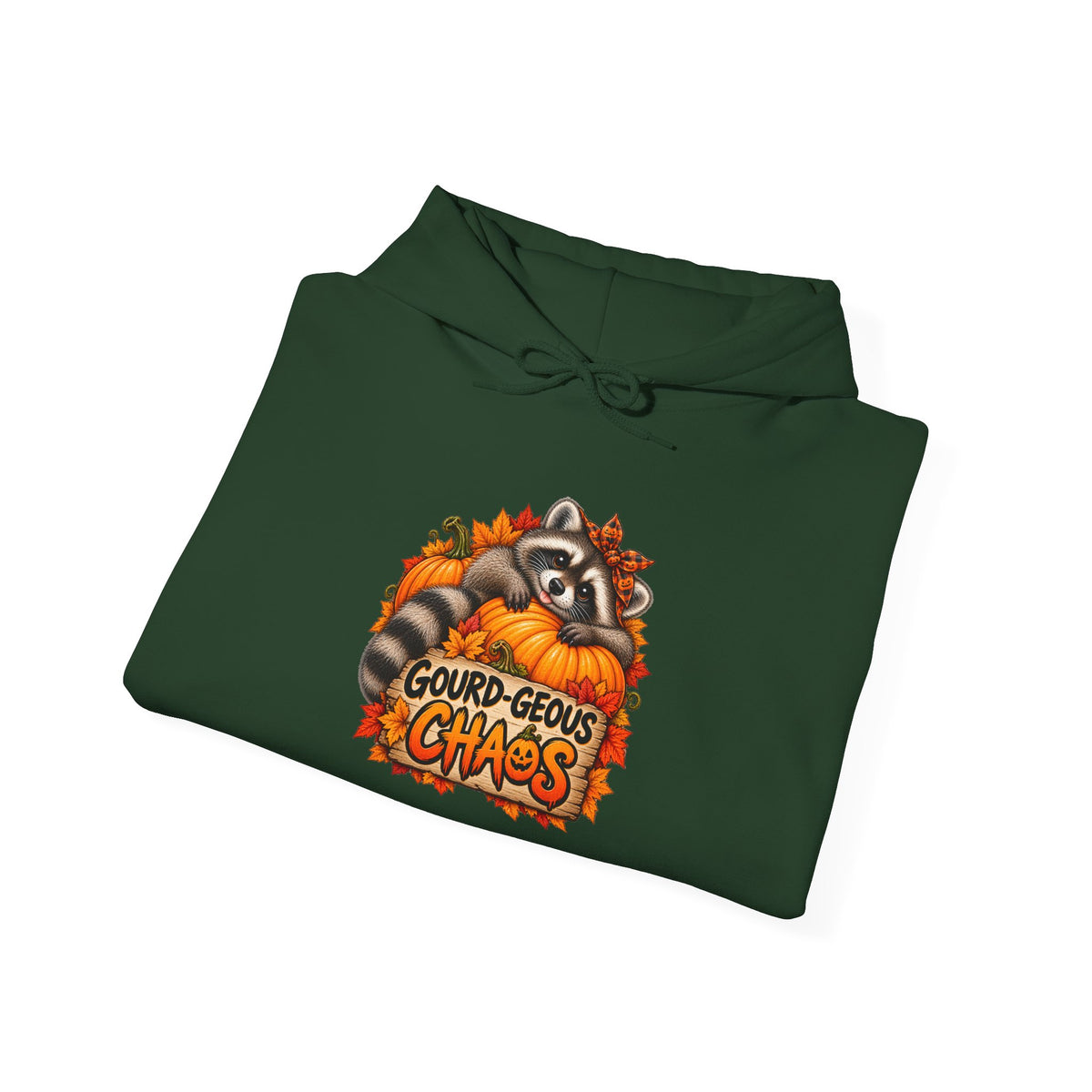 Gourd-geous Raccoon Hooded Sweatshirt