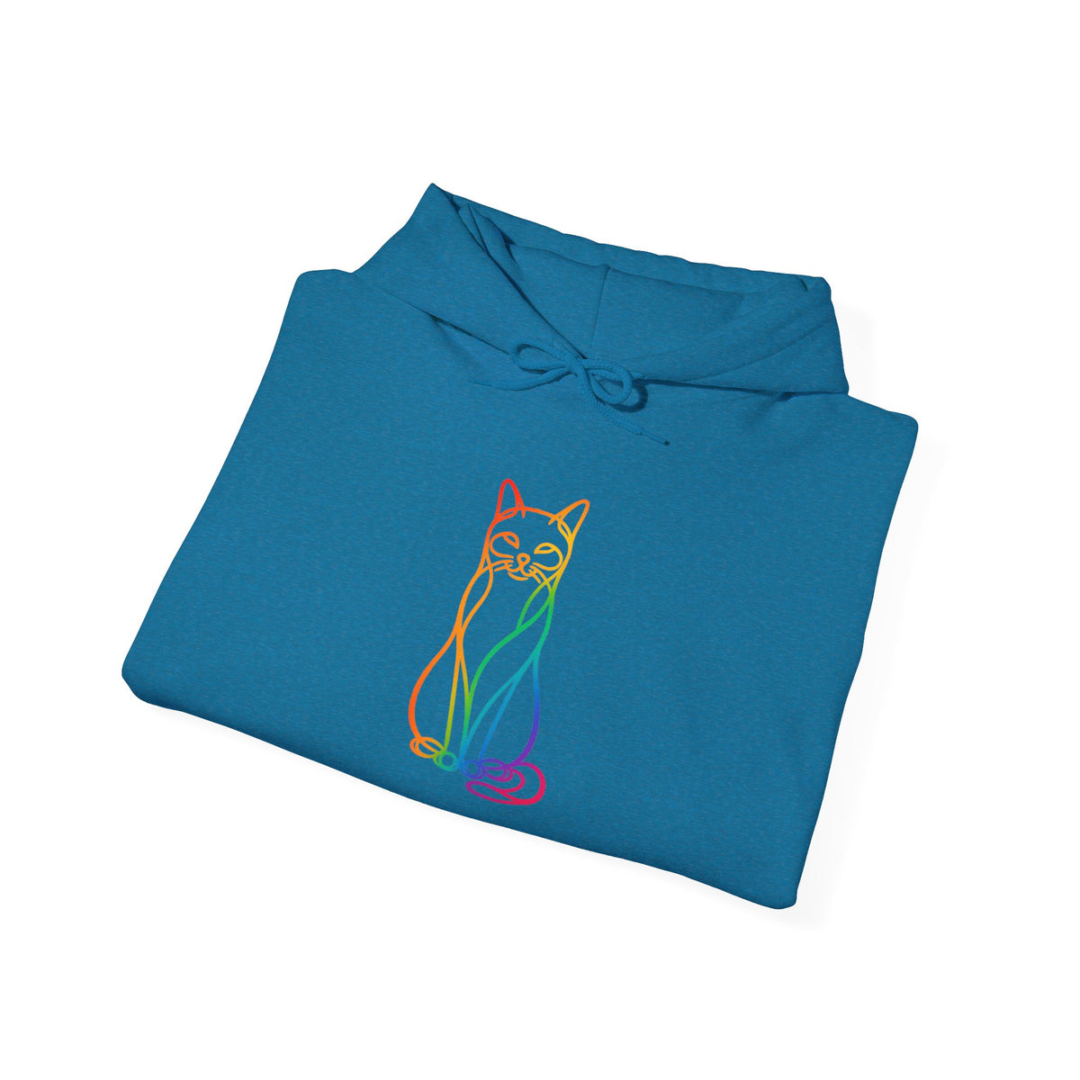 Rainbow Cat Hooded Sweatshirt