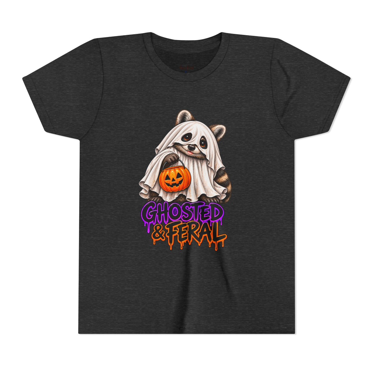 Ghosted Youth Tee — Raccoon Kids Tshirt