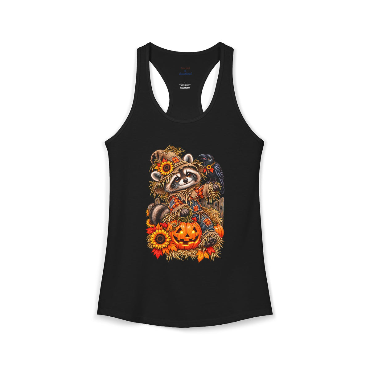 Scarecrow Raccoon Racerback Tank