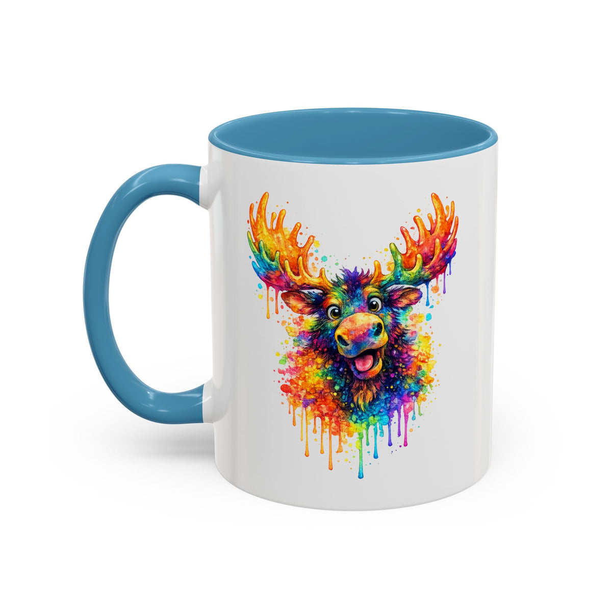 Watercolor Moose Coffee Mug  (11/15oz)