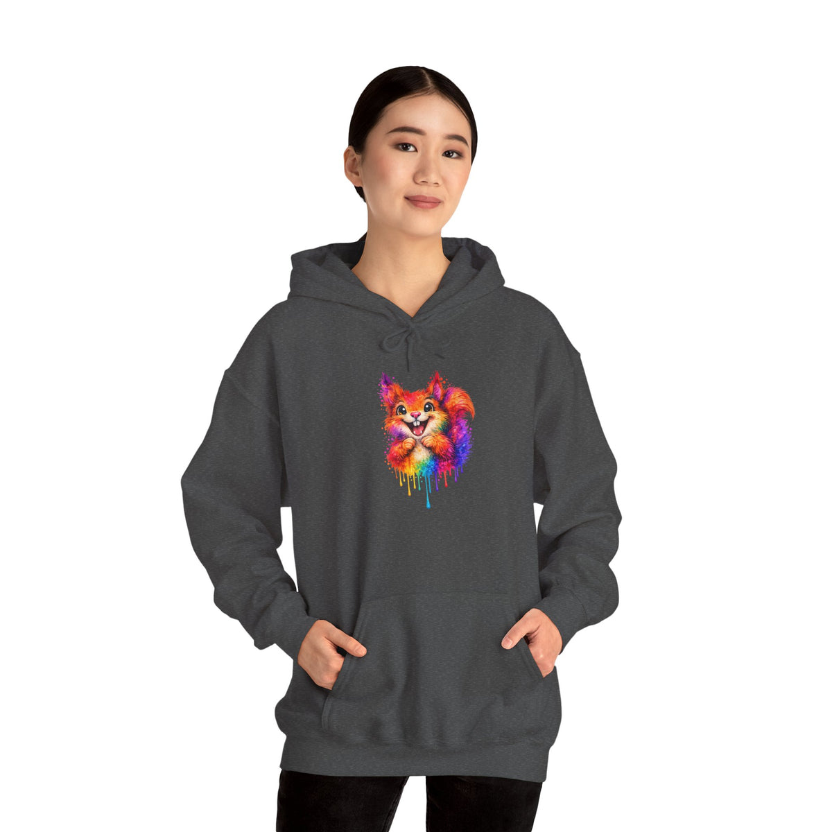 Watercolor Squirrel Hooded Sweatshirt