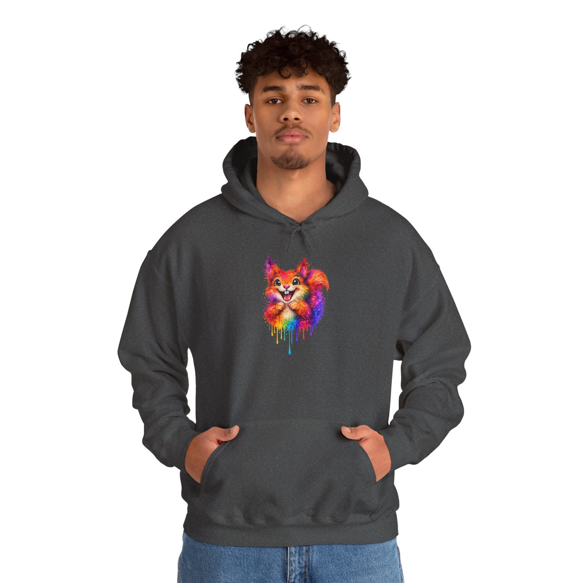 Watercolor Squirrel Hooded Sweatshirt
