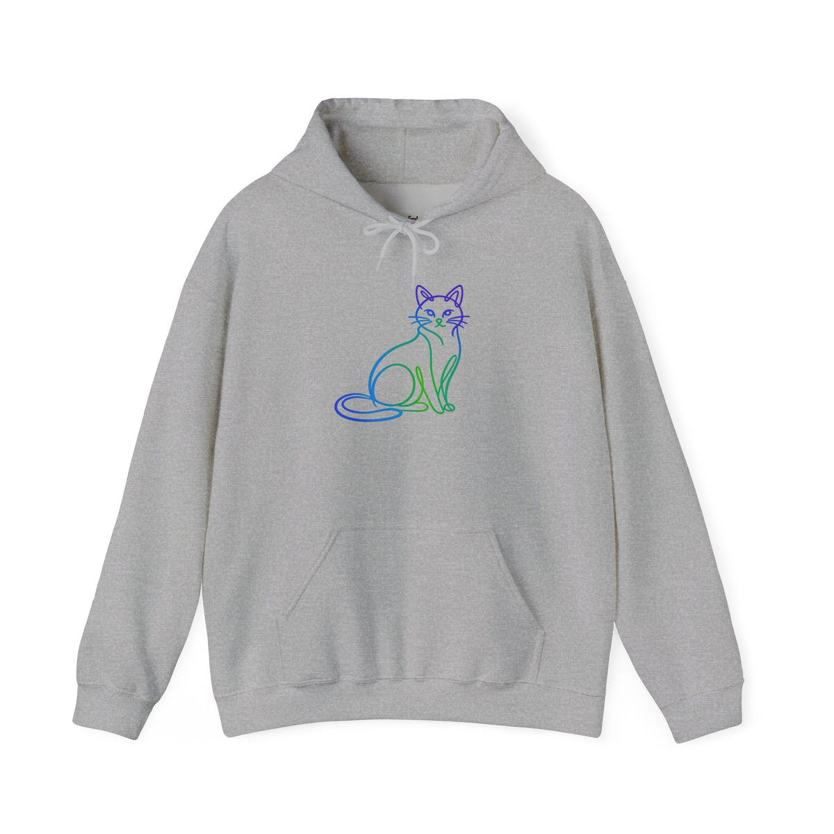 Northern Lights Cat Hooded Sweatshirt