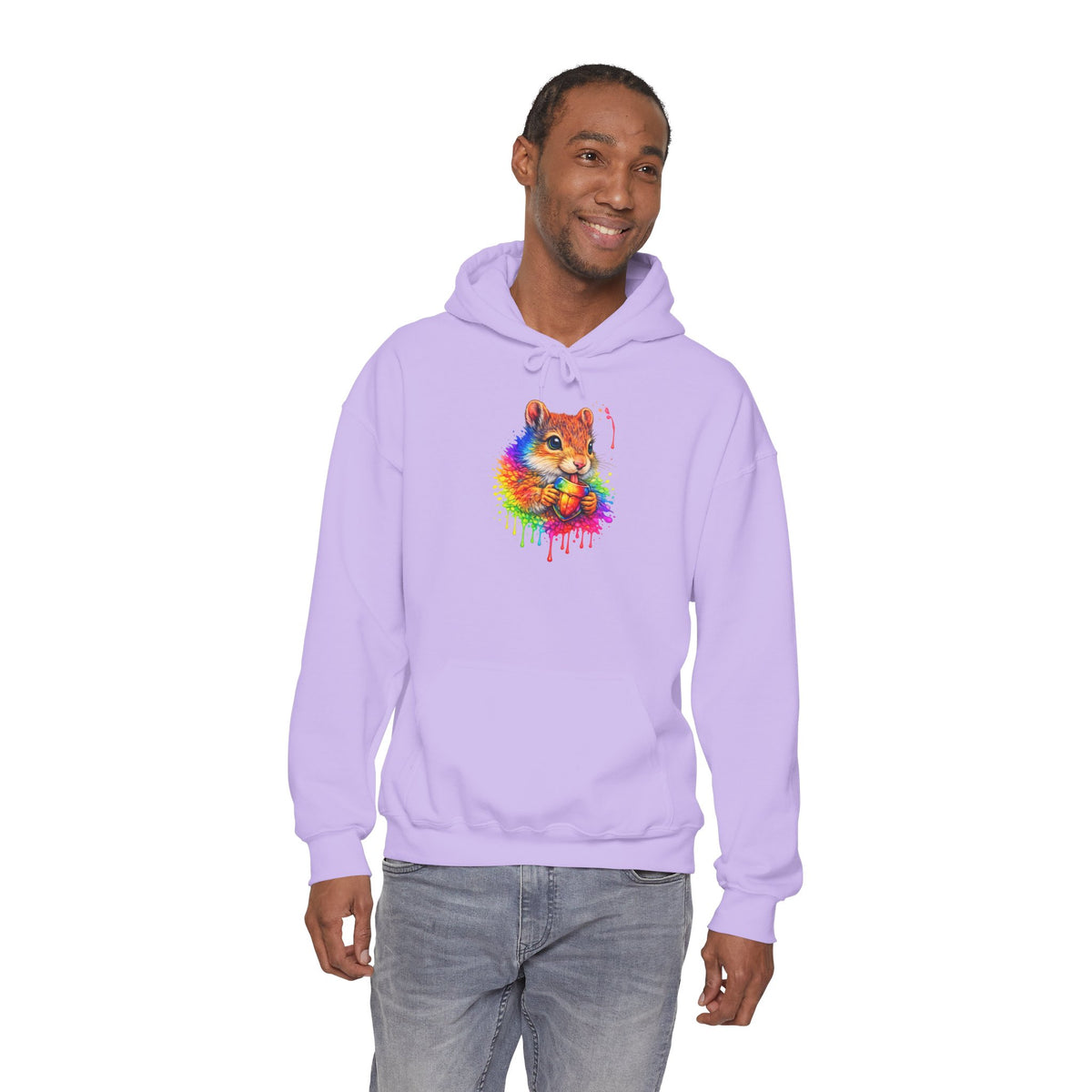 Watercolor Squirrel Hooded Sweatshirt