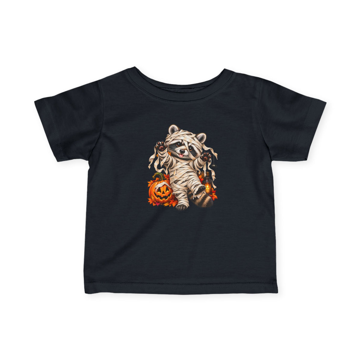 Halloween Mummy Raccoon Infant Tee