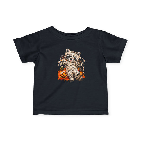 Halloween Mummy Raccoon Infant Tee