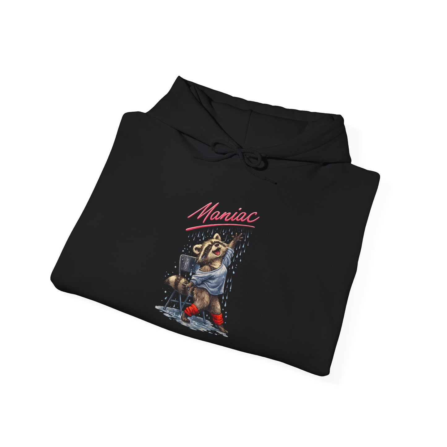 Dancing Raccoon "Maniac" Hooded Sweatshirt