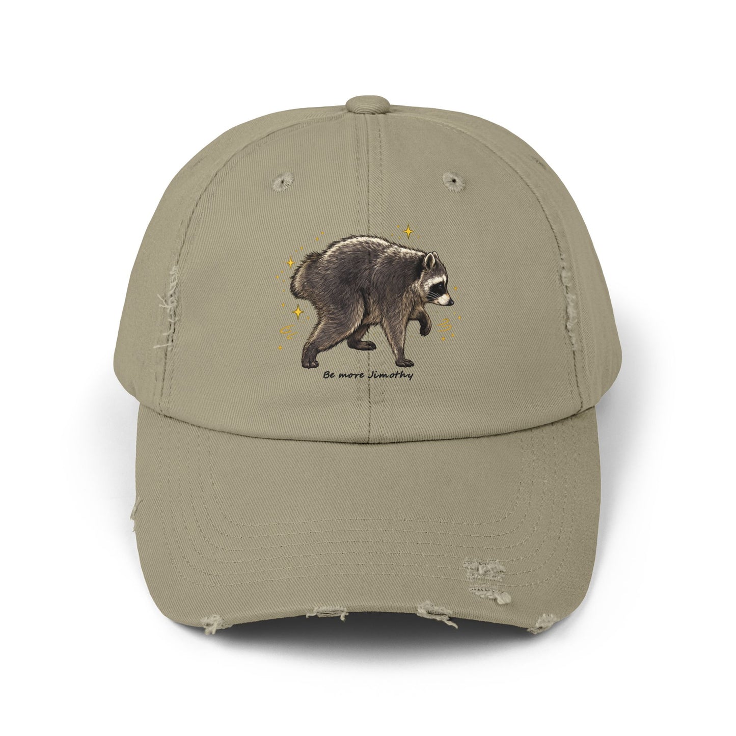 Jimothy The Raccoon Distressed Cap —  Inspirational, Viral Sensation