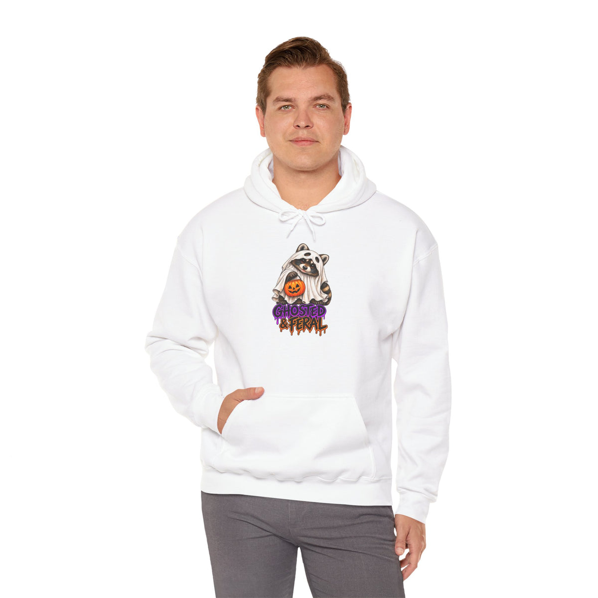 Ghosted Raccoon Hooded Sweatshirt