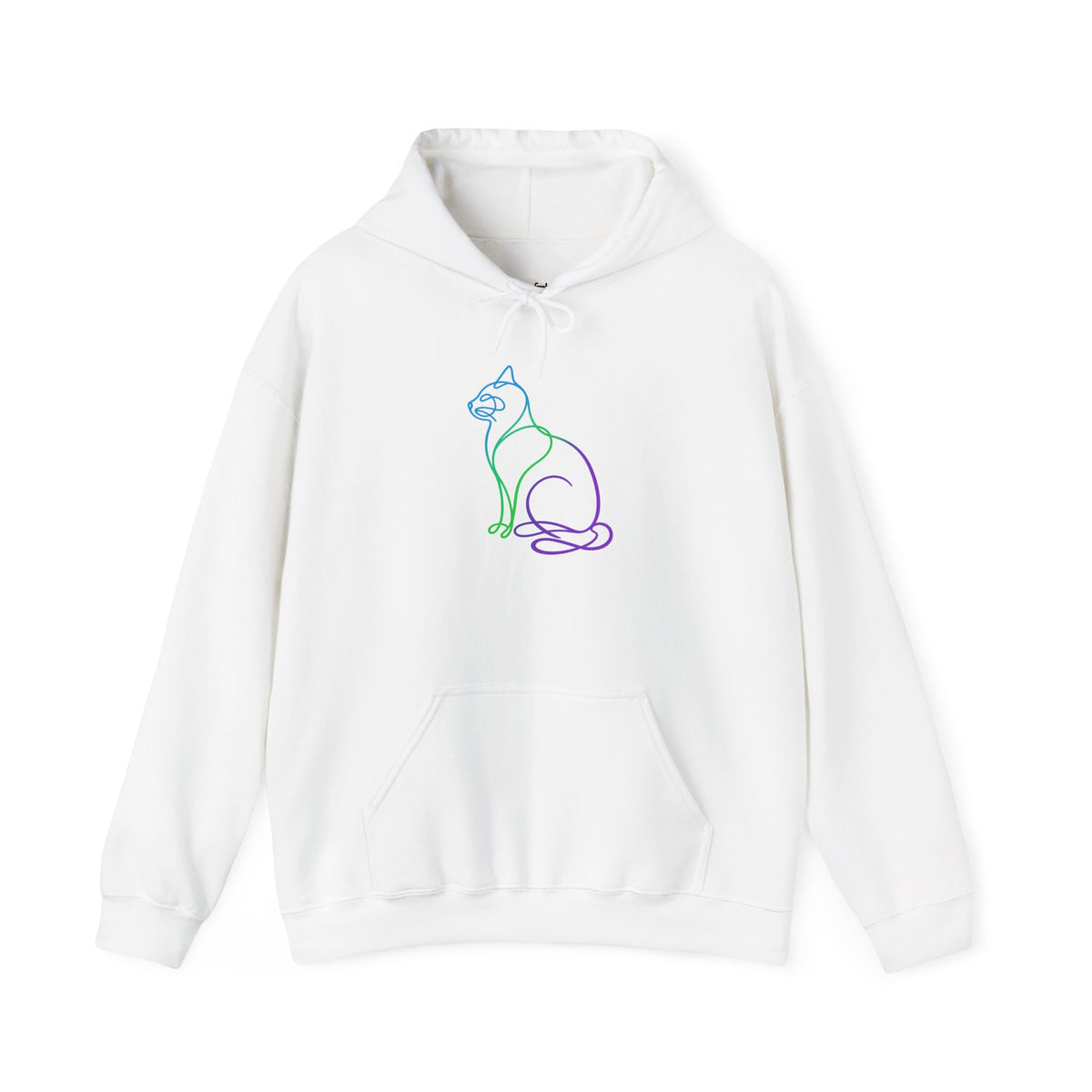 Northern Lights Cat Hooded Sweatshirt