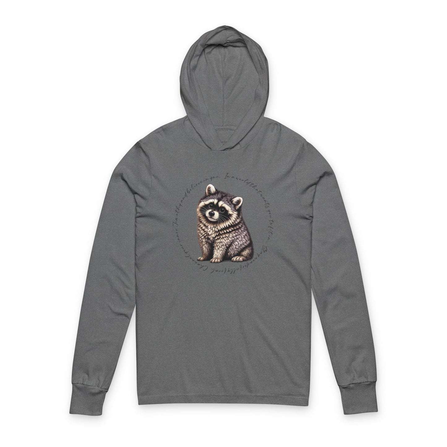 Jimothy The Raccoon Hooded Long Sleeve T-Shirt