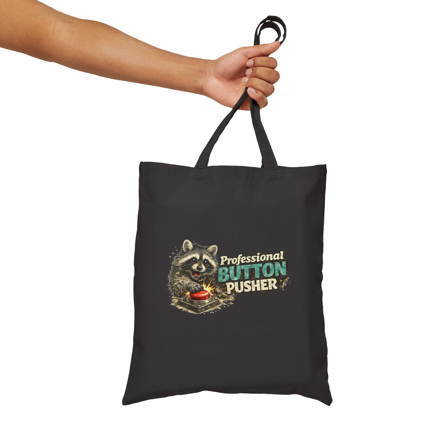 Professional Button Pusher Canvas Tote Bag