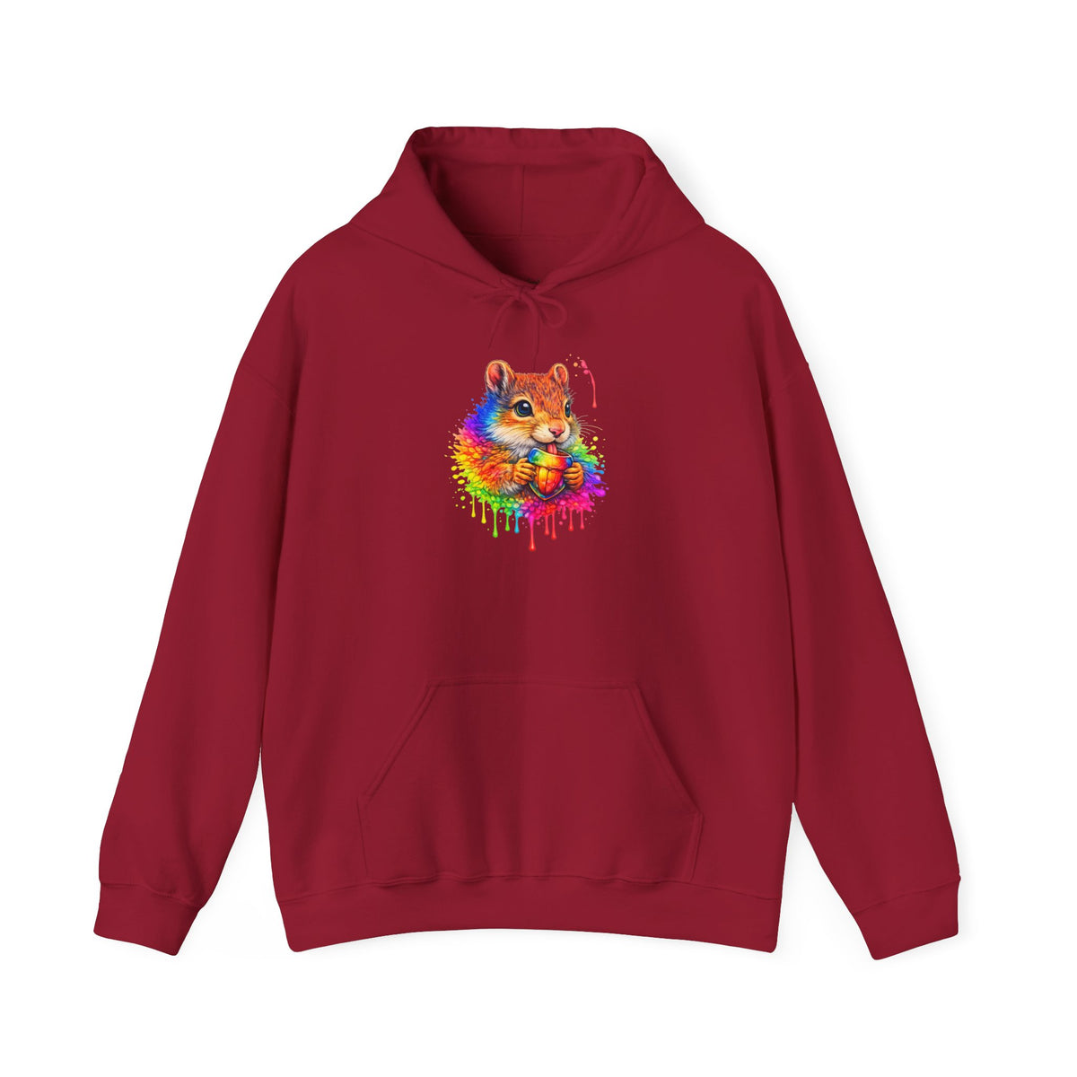 Watercolor Squirrel Hooded Sweatshirt