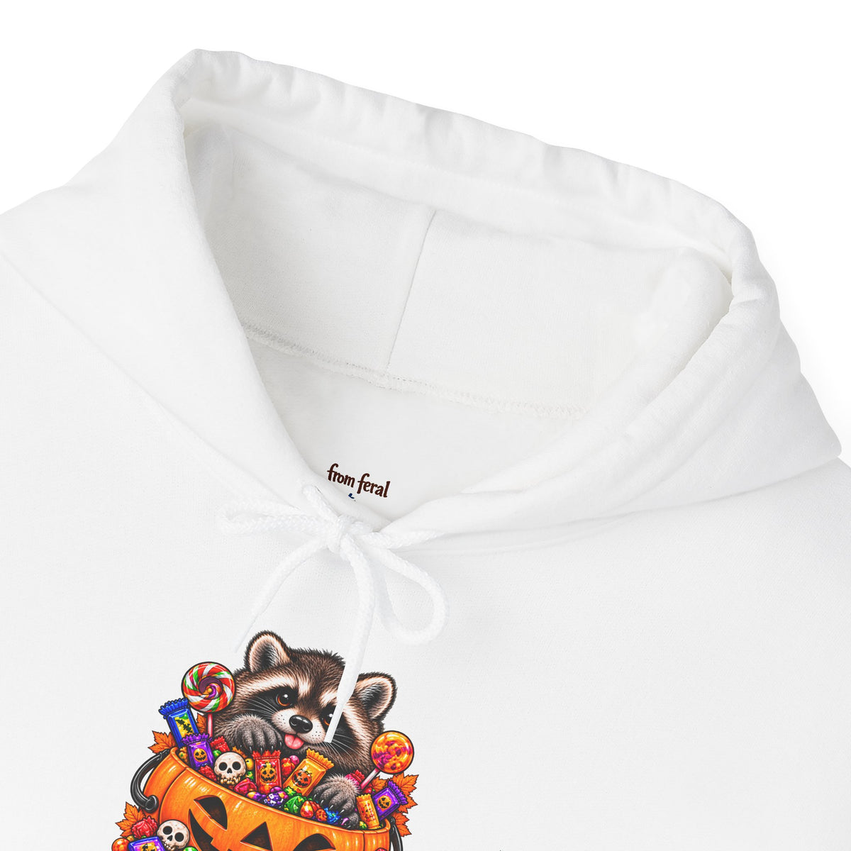 Trick or Trash Raccoon Hooded Sweatshirt