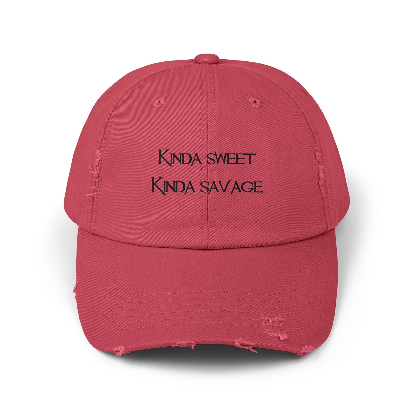 "Kinda Sweet" Distressed Cap —  Funny Truth Hat