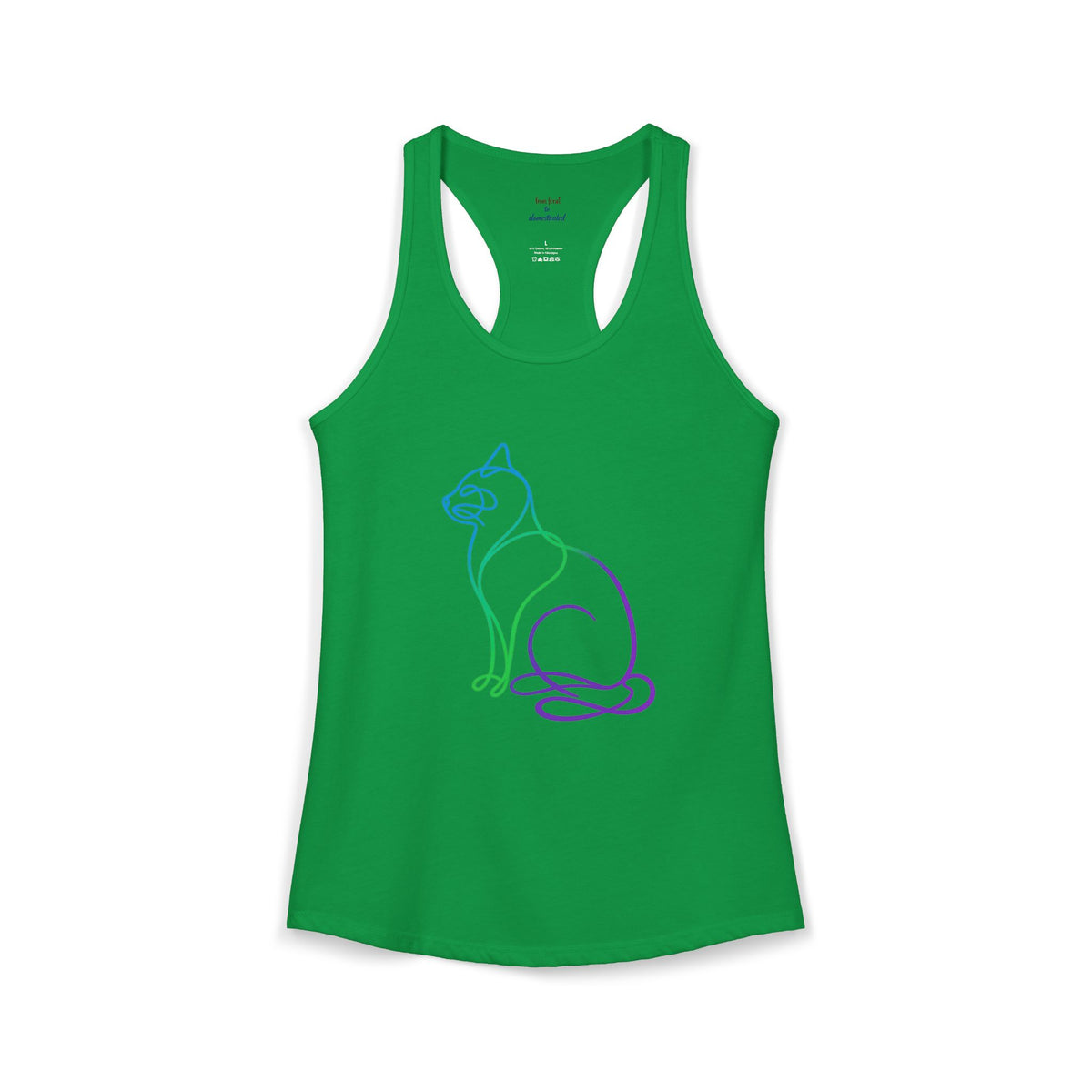 Northern Lights Cat Racerback Tank