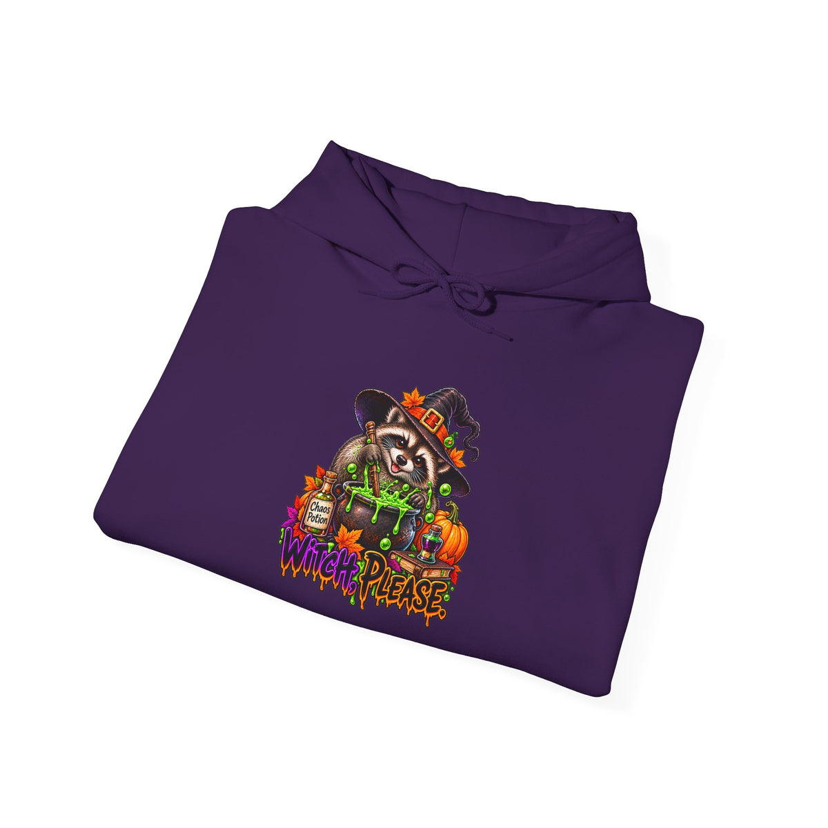 Witch, Please. Raccoon Hooded Sweatshirt