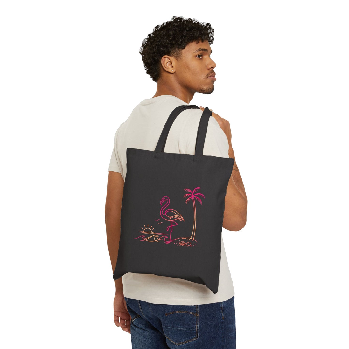 Flashy Flamingo Tote Bag