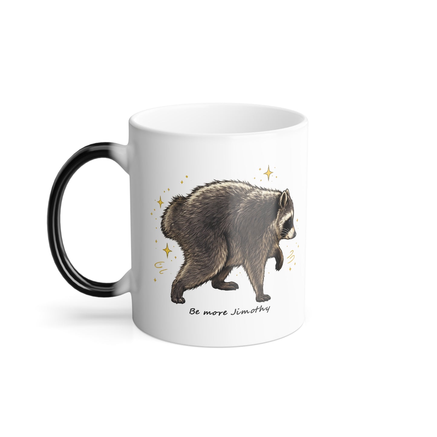 Jimothy The Raccoon Color-Changing Mug  11 oz