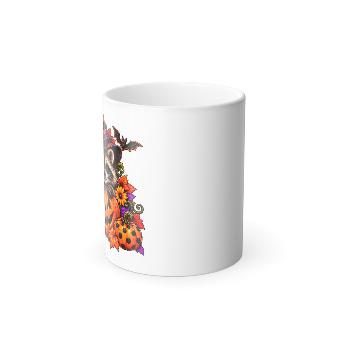 Halloween Raccoon Color-Changing Mug  11 oz
