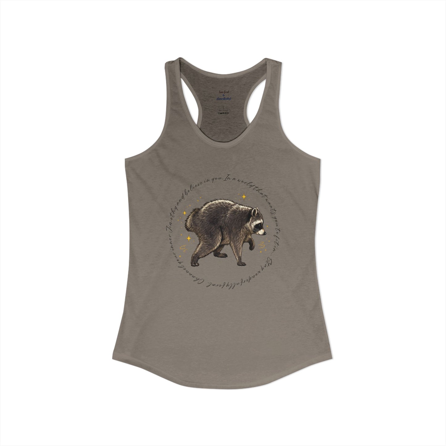 Jimothy Raccoon Racerback Tank