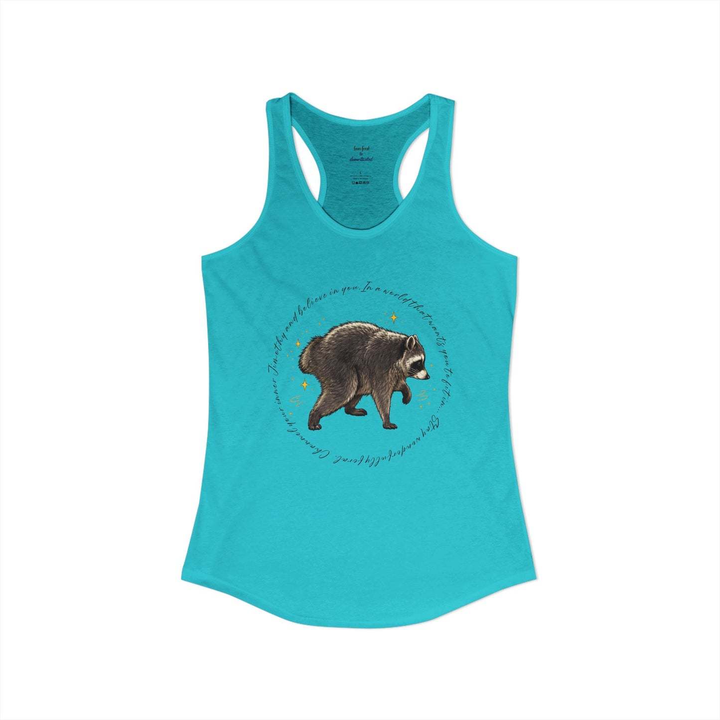Jimothy Raccoon Racerback Tank