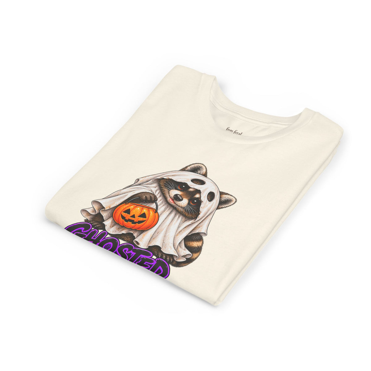 Ghosted Youth Tee — Raccoon Kids Tshirt