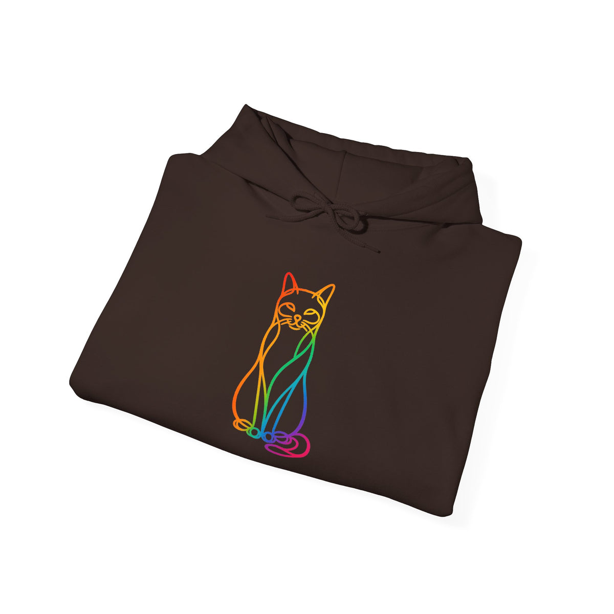Rainbow Cat Hooded Sweatshirt