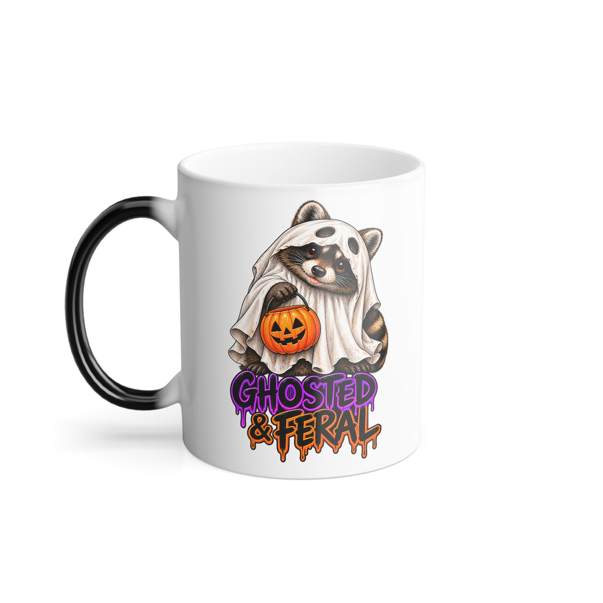 Ghosted Raccoon Color-Changing Mug  11 oz