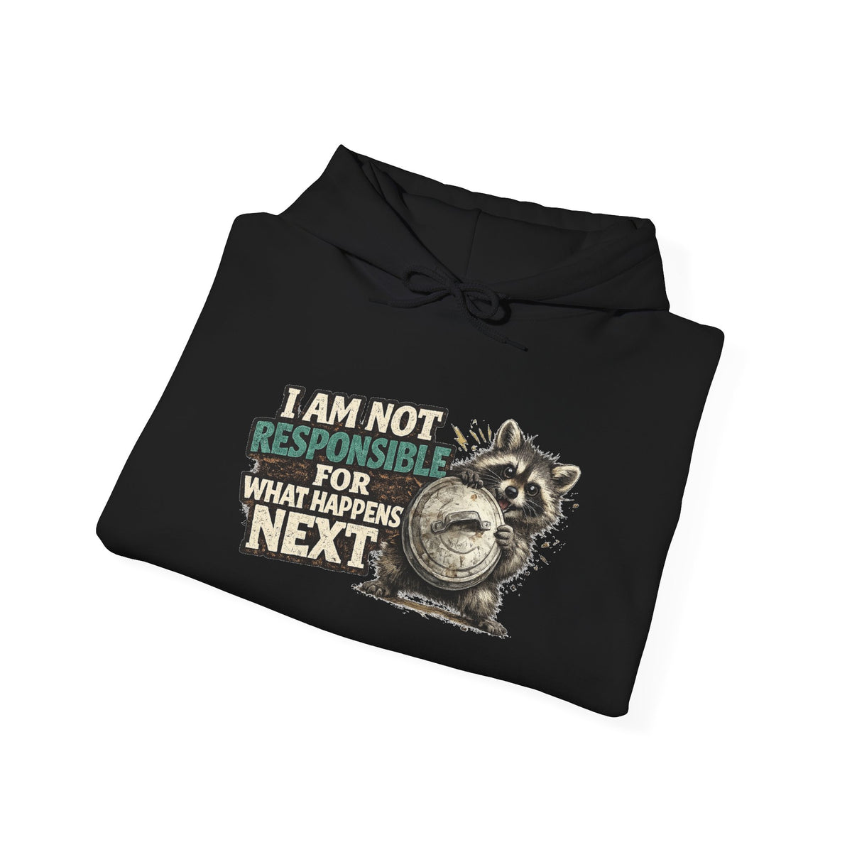 Not Responsible Raccoon Hooded Sweatshirt