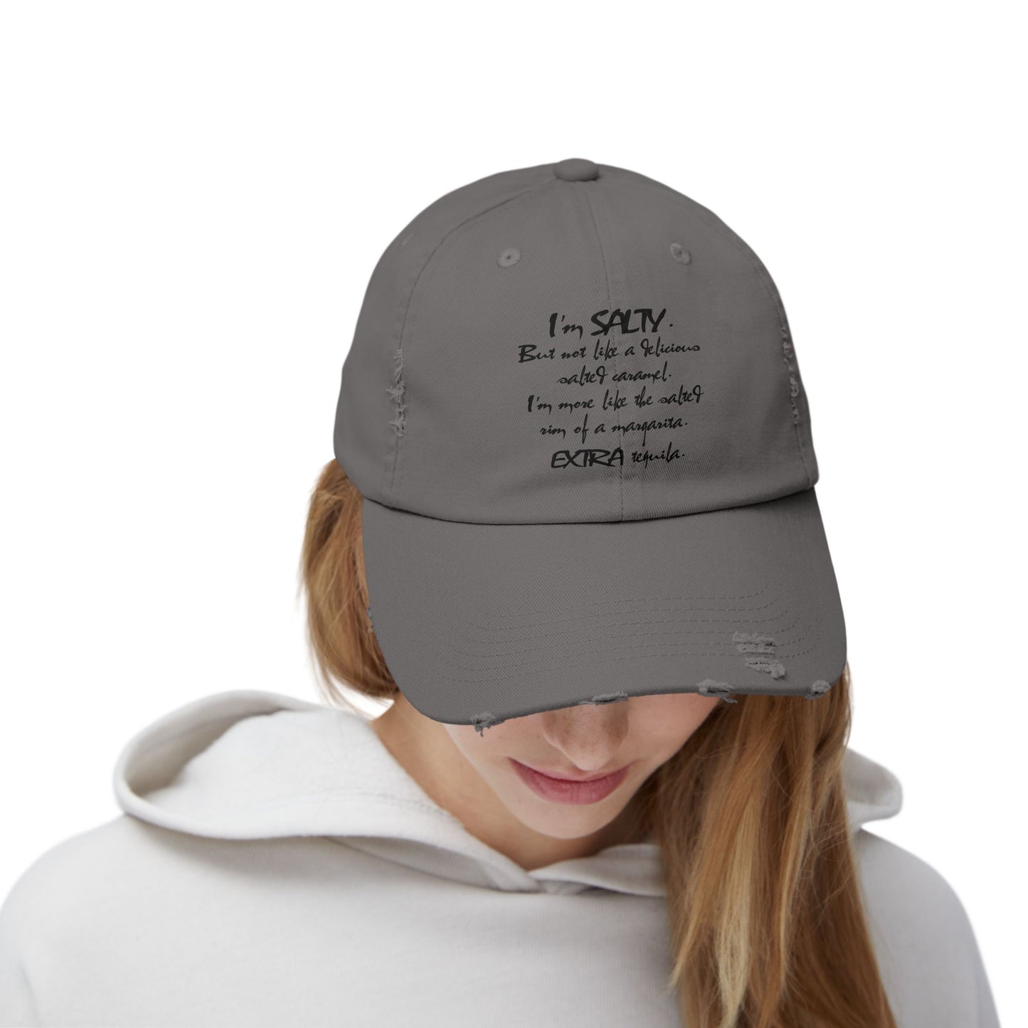 "Salty" Distressed Cap —  Funny Truth Hat