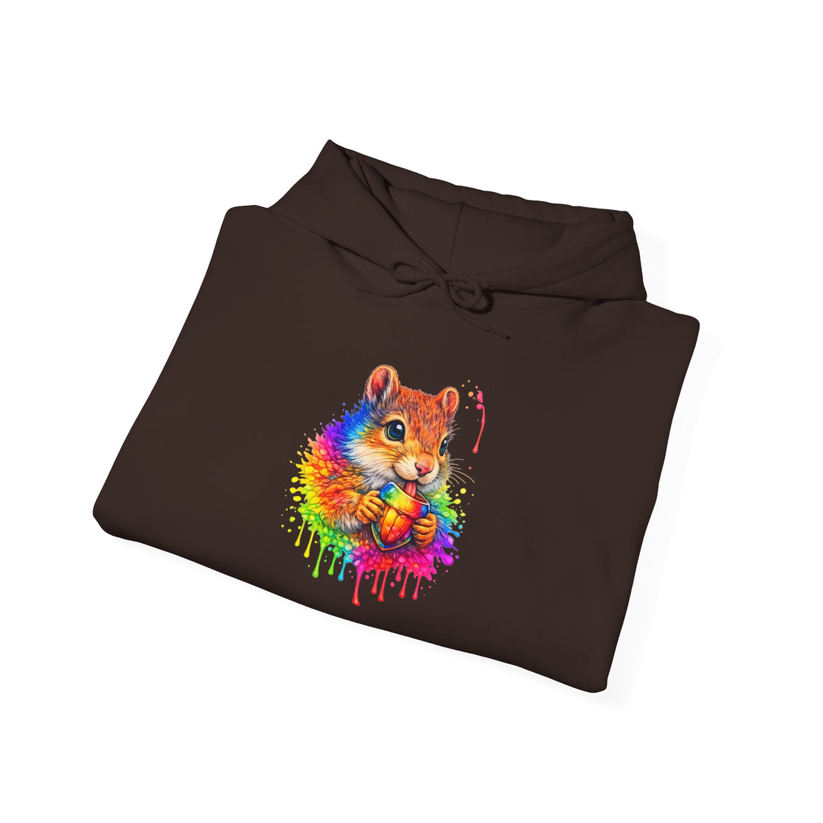 Watercolor Squirrel Hooded Sweatshirt