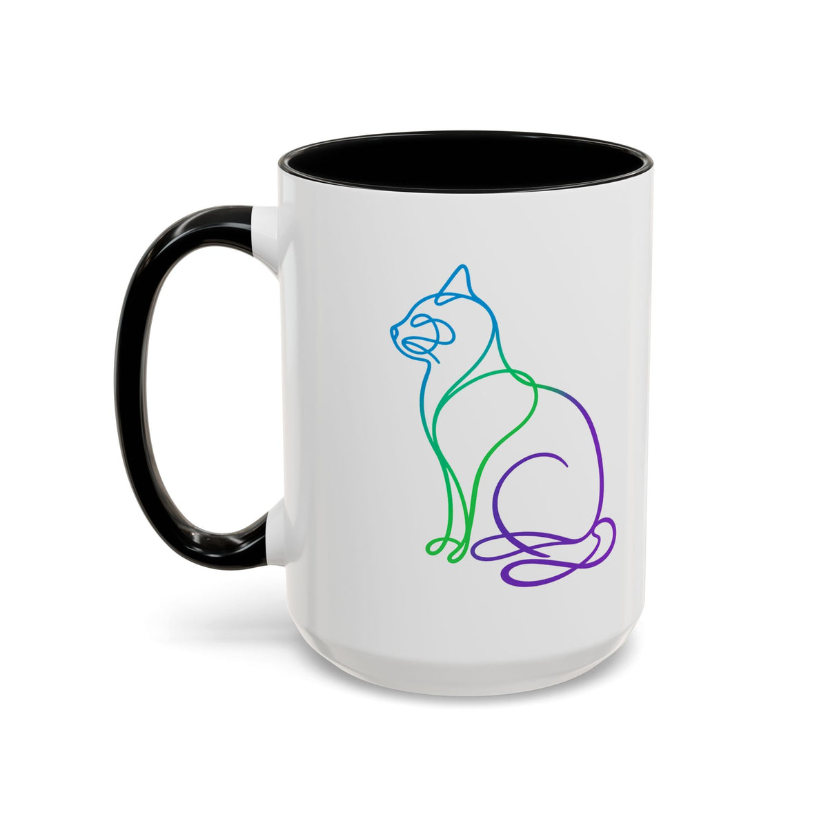 Northern Lights Cat Coffee Mug  (11/15oz)
