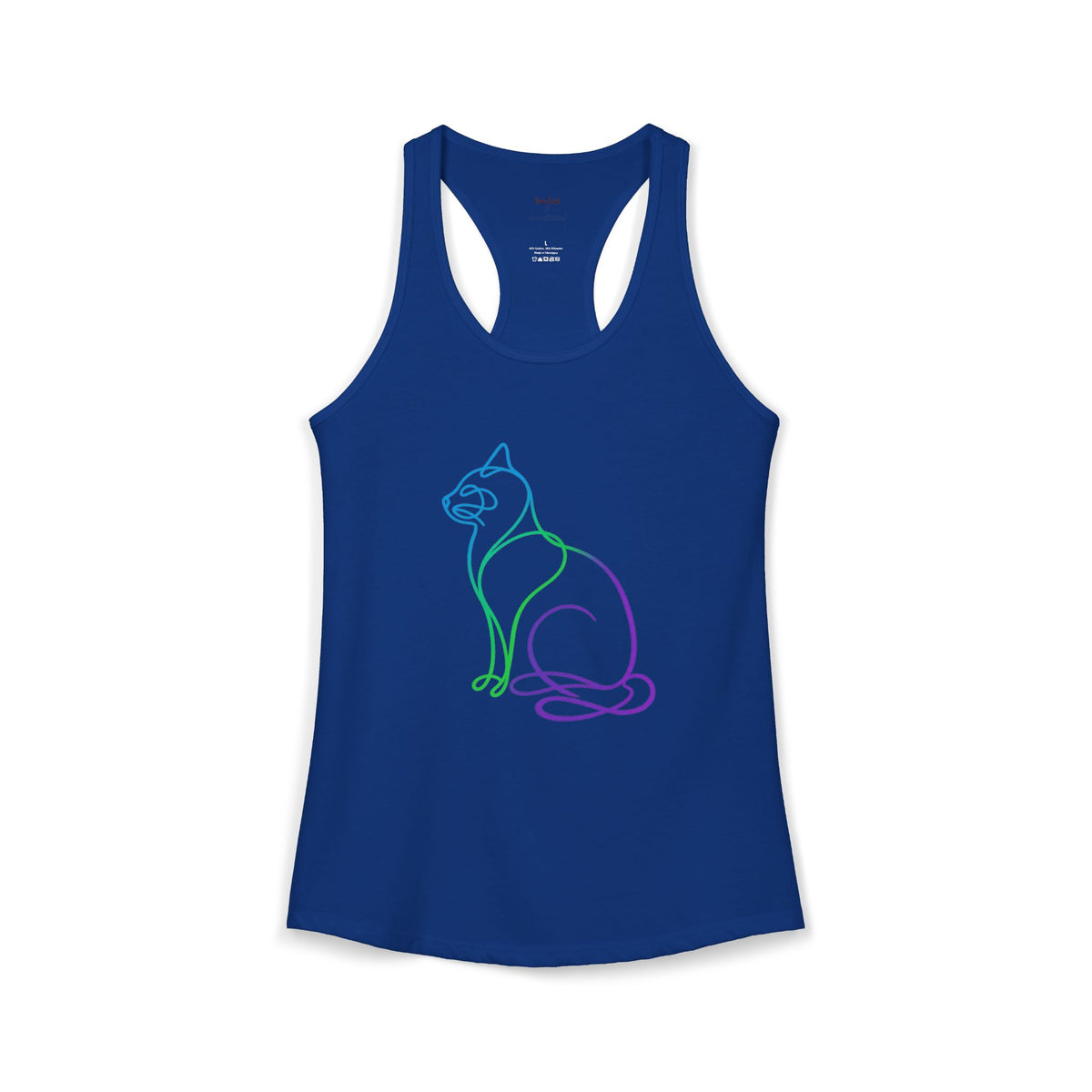 Northern Lights Cat Racerback Tank