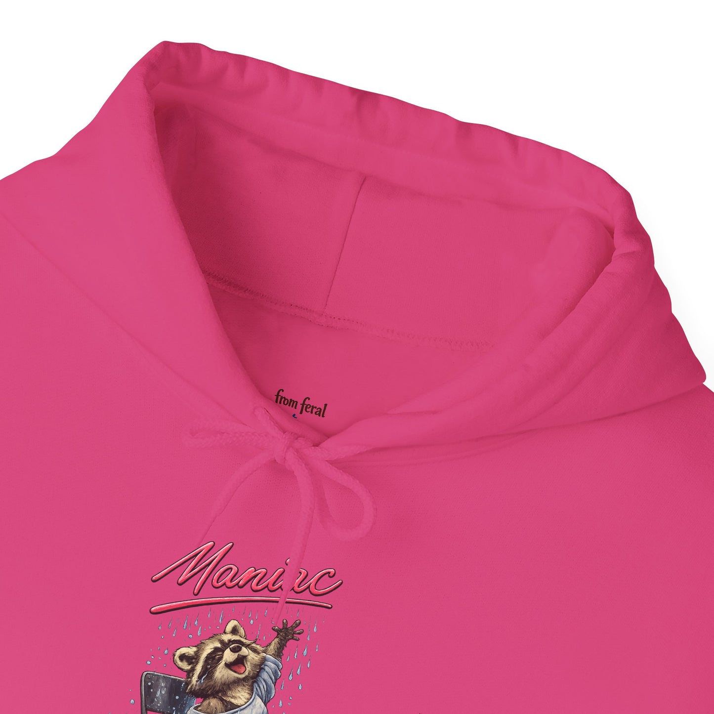 Dancing Raccoon "Maniac" Hooded Sweatshirt
