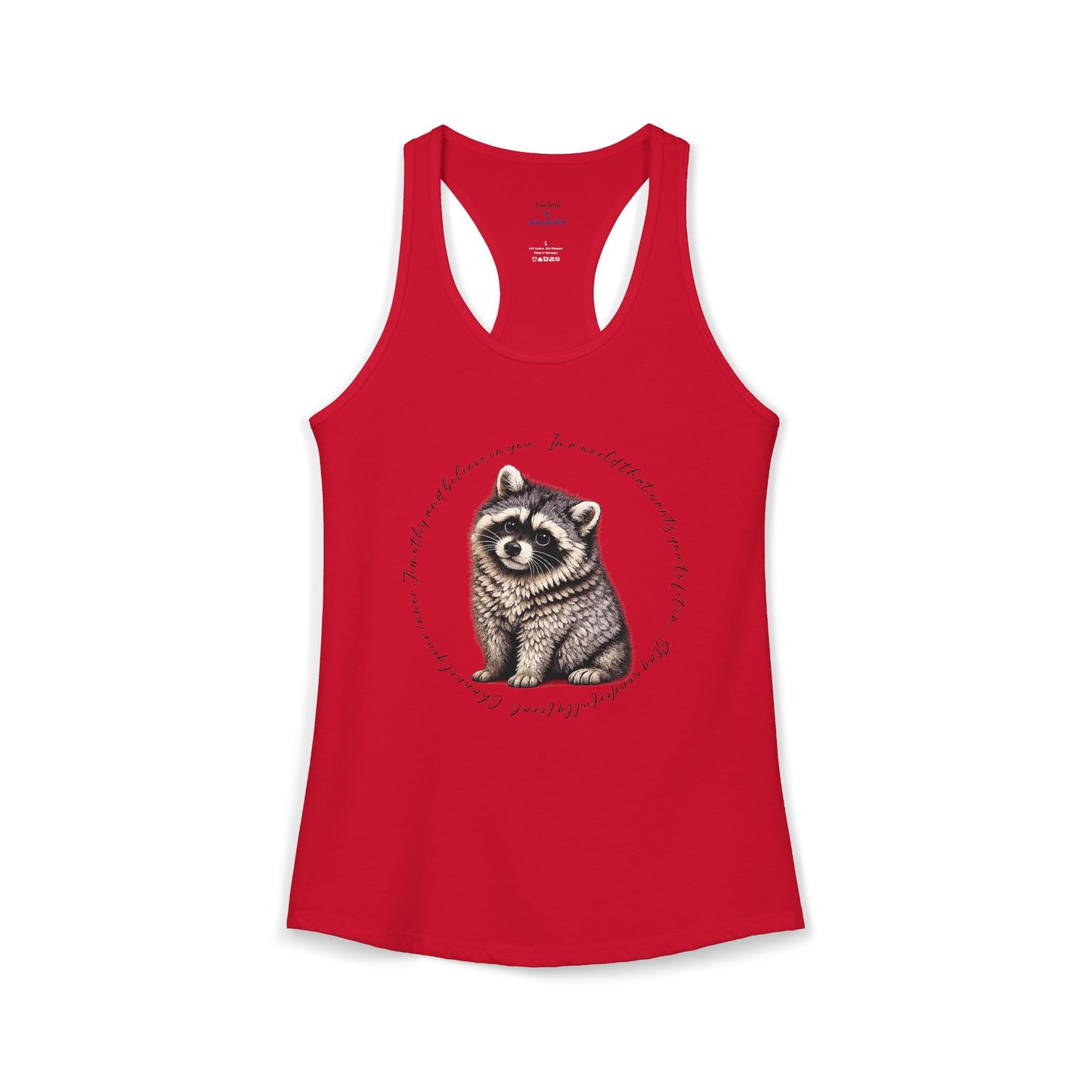 Jimothy Raccoon Racerback Tank