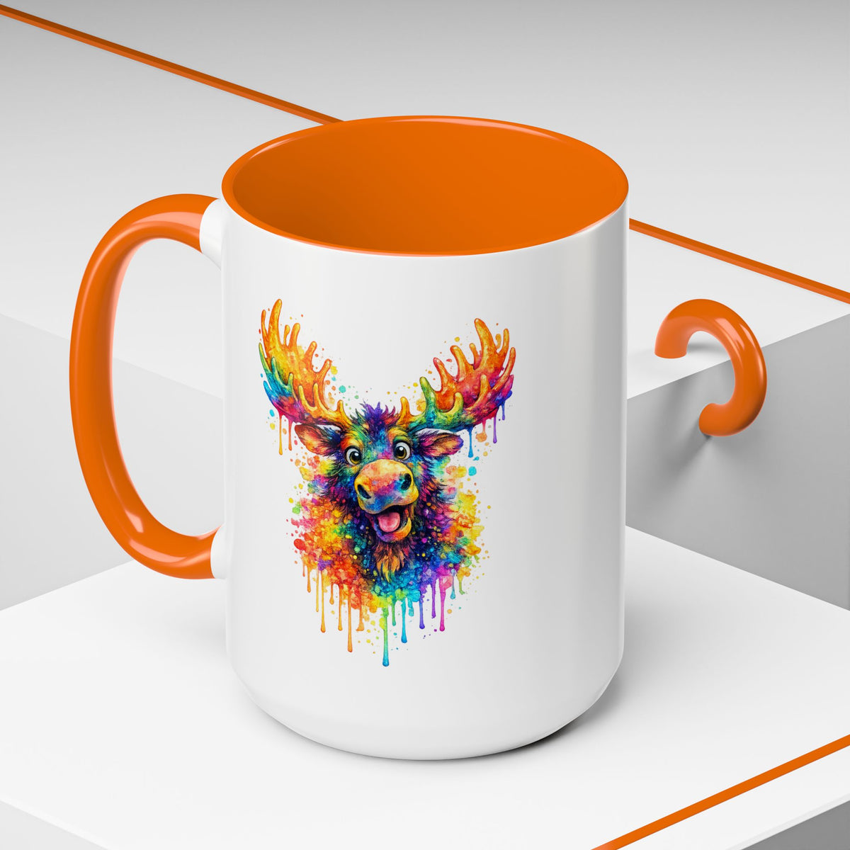 Watercolor Moose Coffee Mug  (11/15oz)