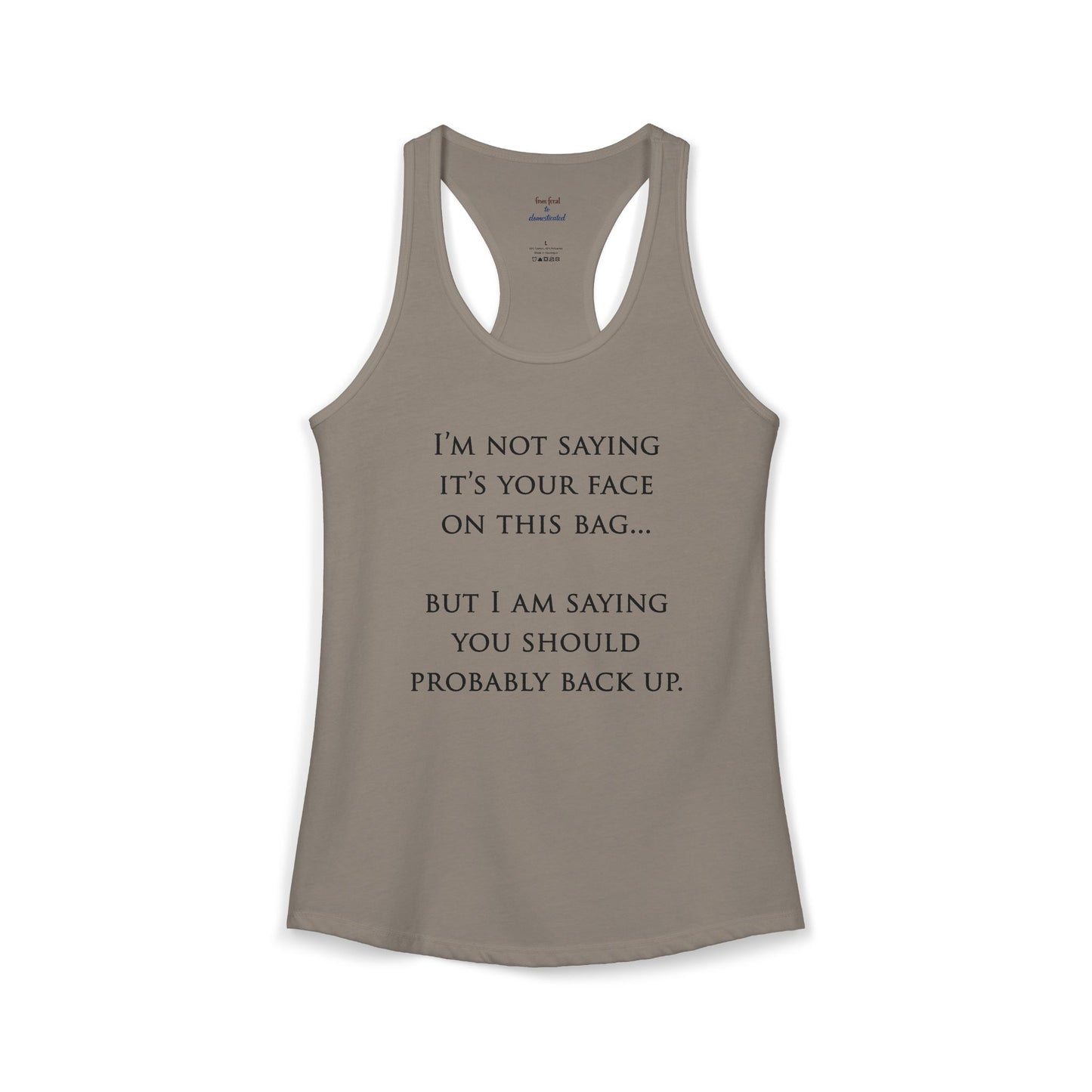 Face On The Bag Kickboxing Racerback Tank