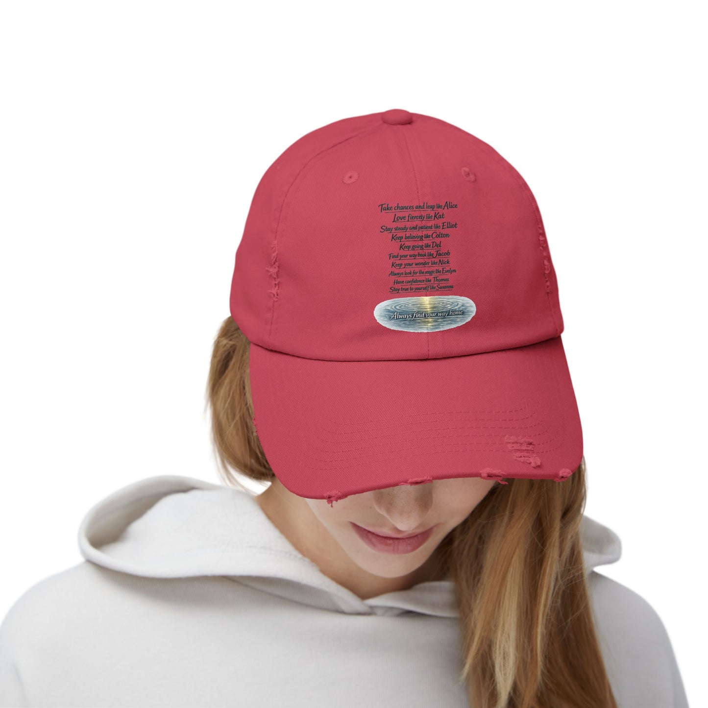 "Find Your Way" Distressed Cap