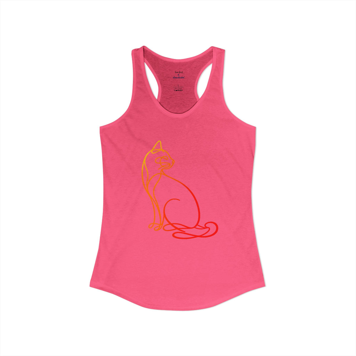 Sunrise Cat Racerback Tank