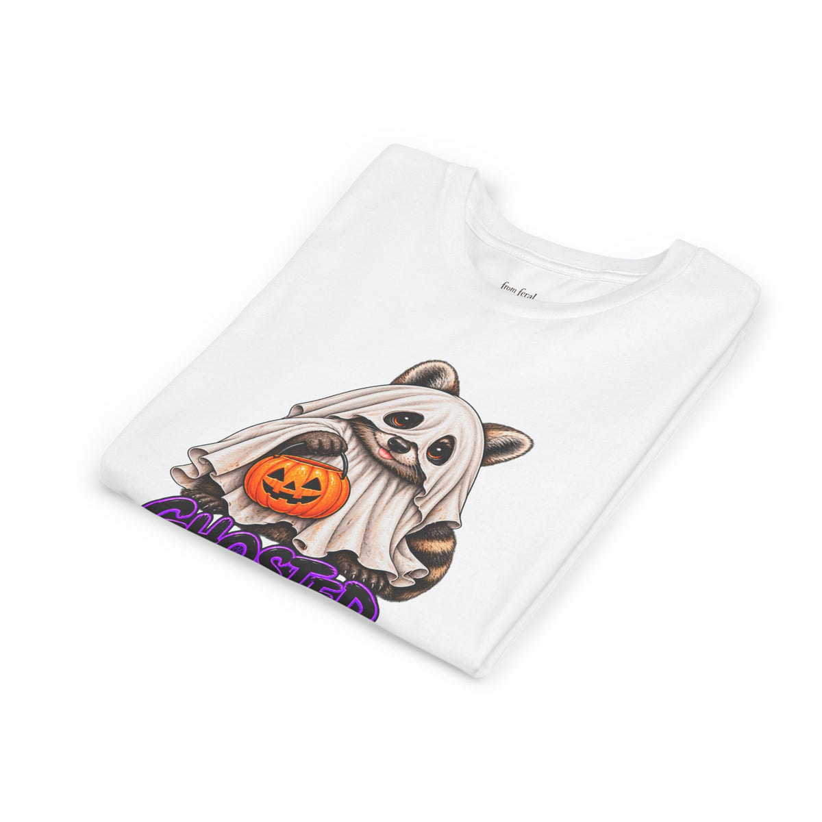 Ghosted Youth Tee — Raccoon Kids Tshirt