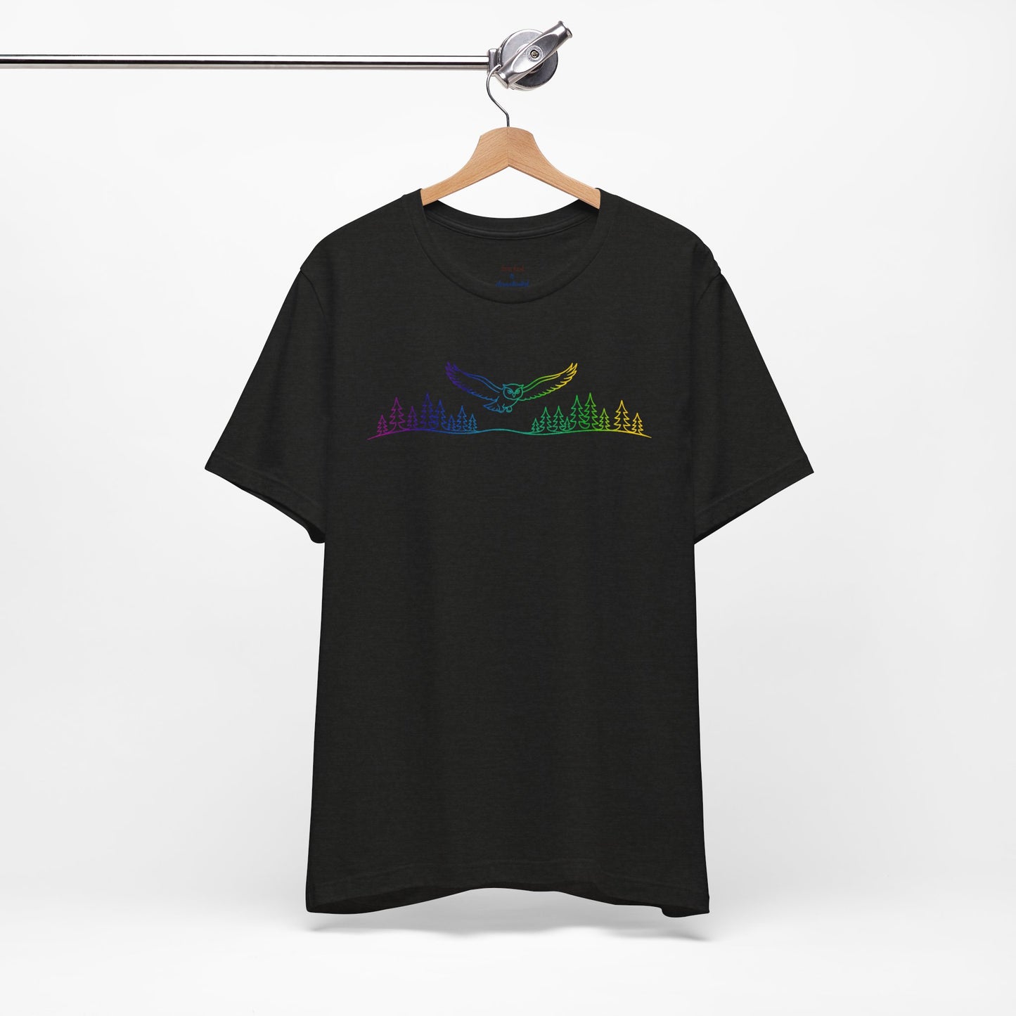 Owl | Colorful Line-Work T-Shirt