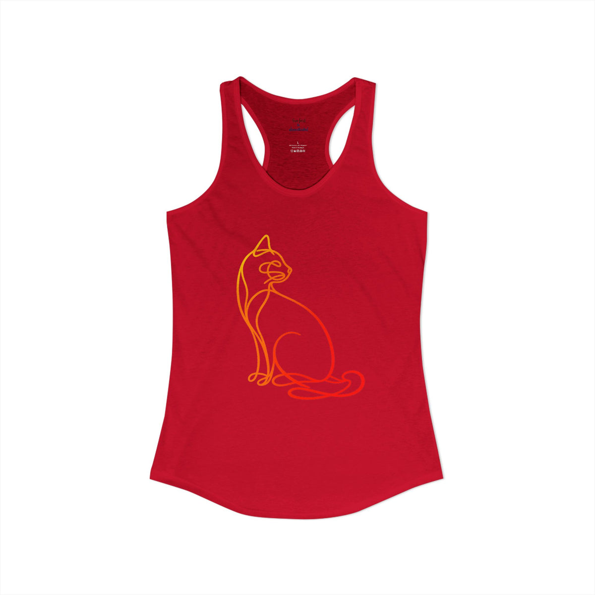 Sunrise Cat Racerback Tank