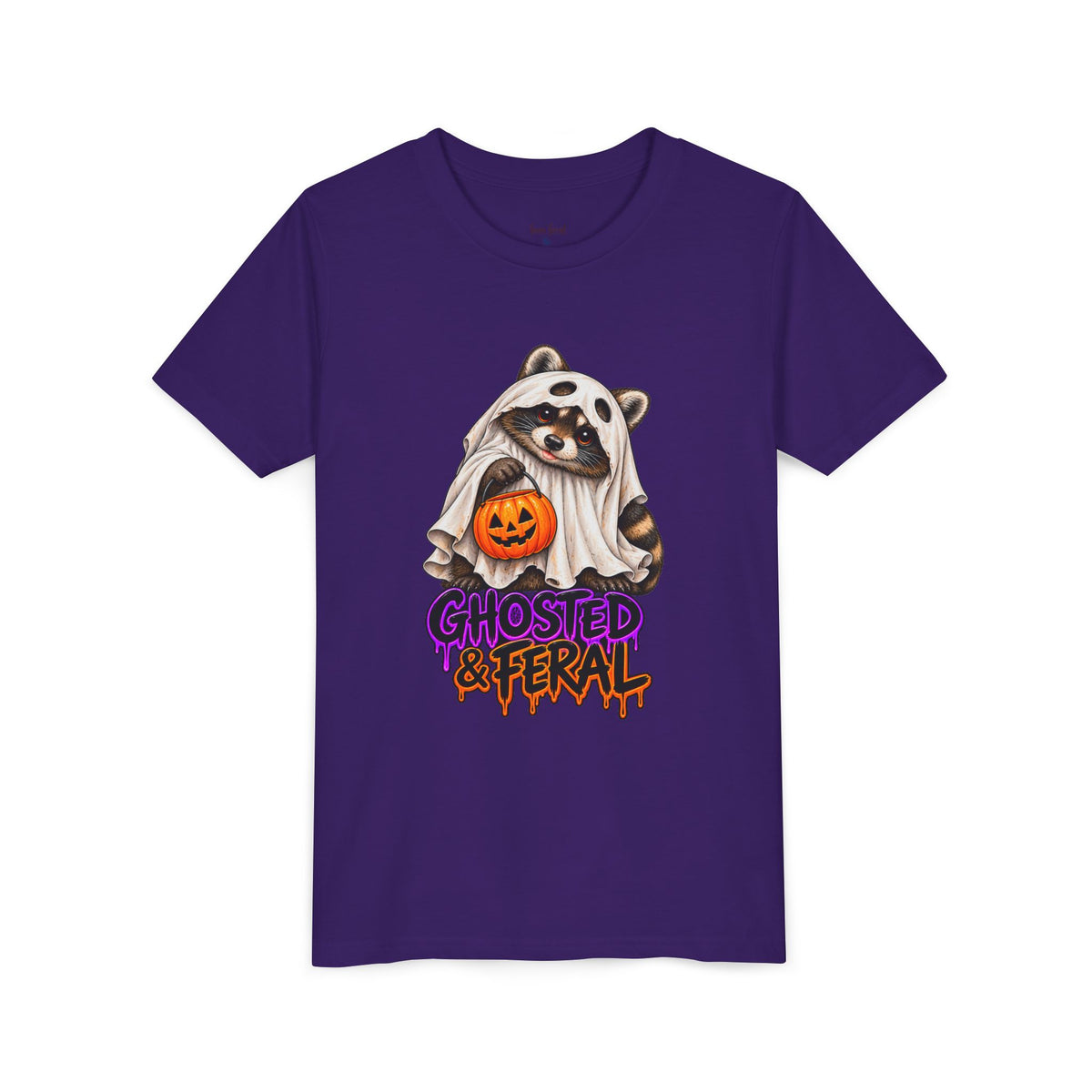 Ghosted Youth Tee — Raccoon Kids Tshirt