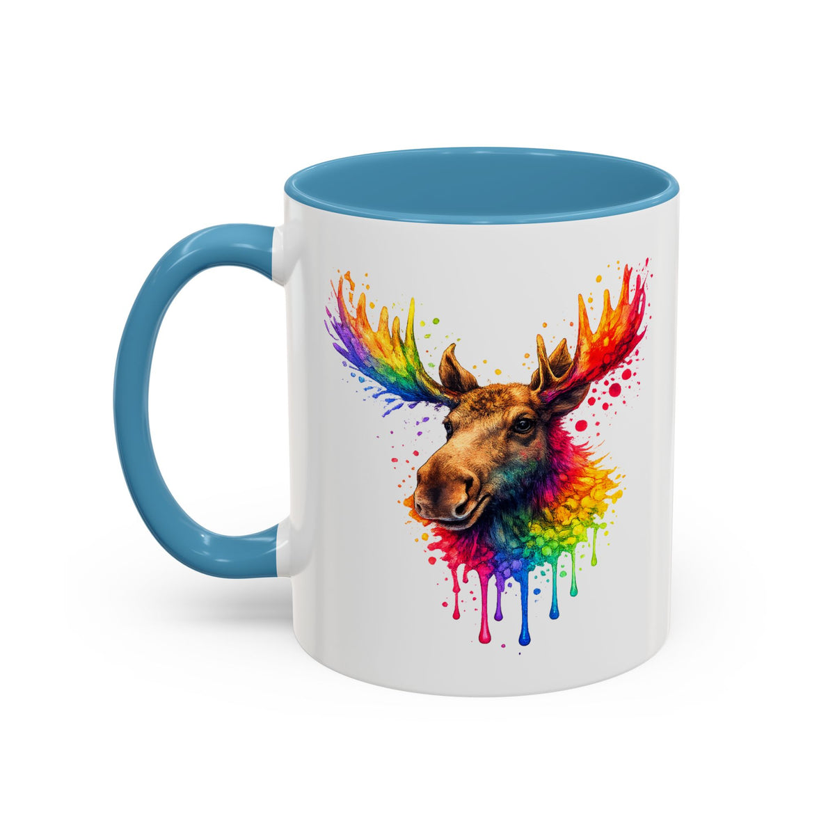 Watercolor Moose Coffee Mug  (11/15oz)