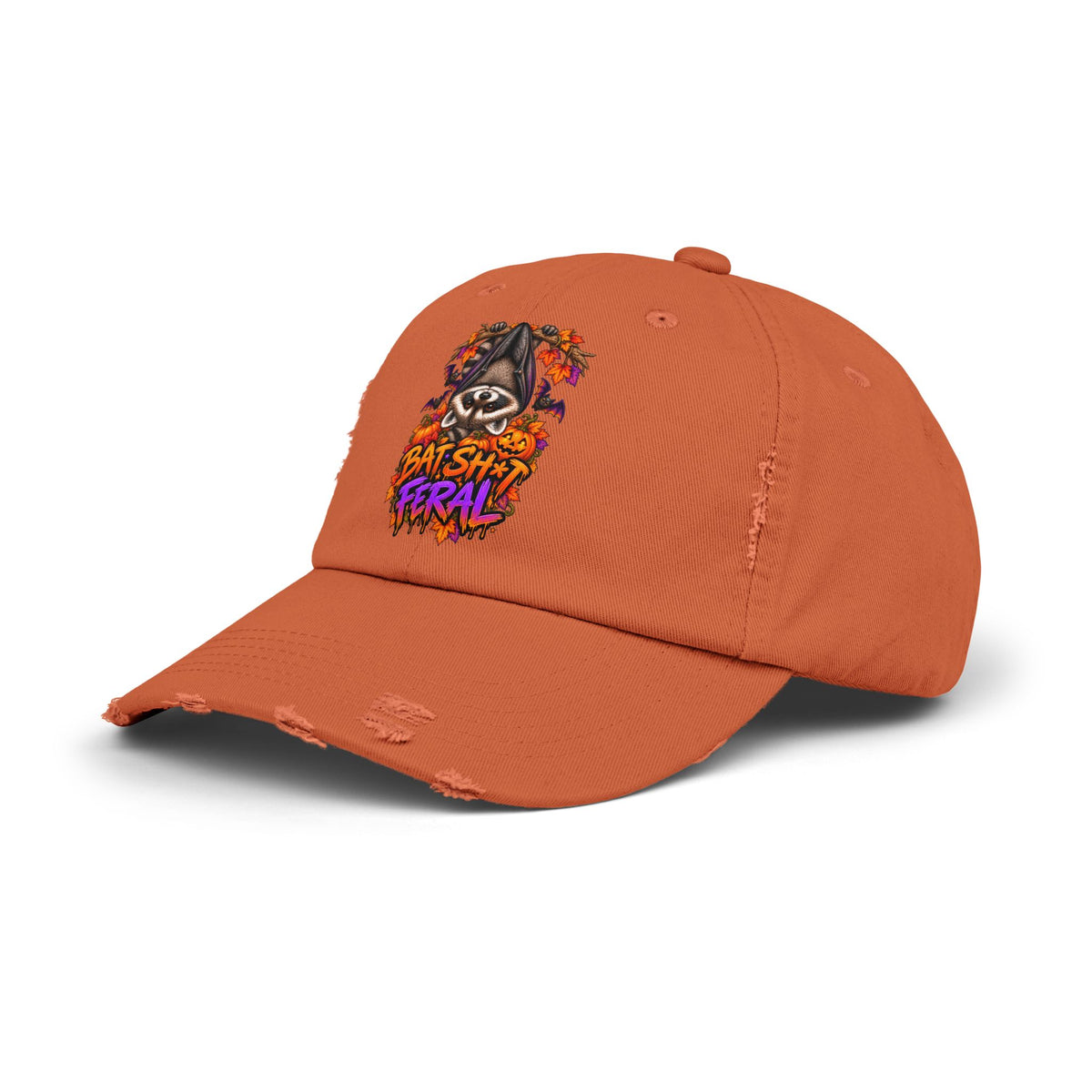 Batty Raccoon Distressed Baseball Hat